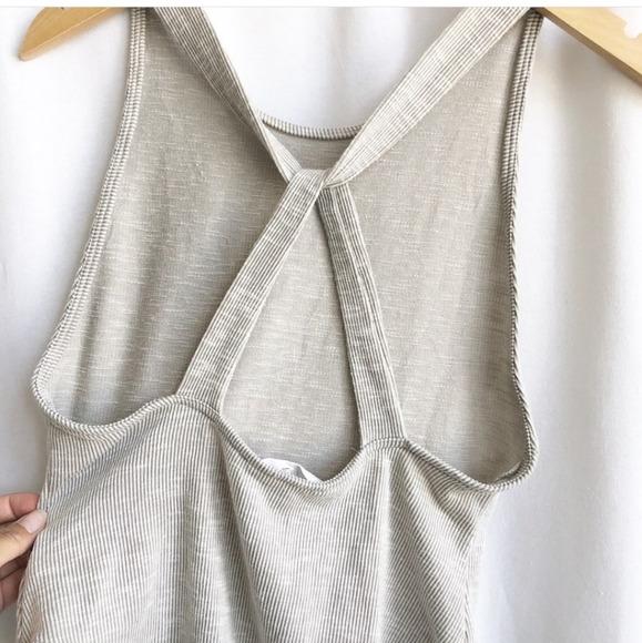 Sadie & Sage earthy tone taupe ribbed bodysuit - Picture 3 of 4